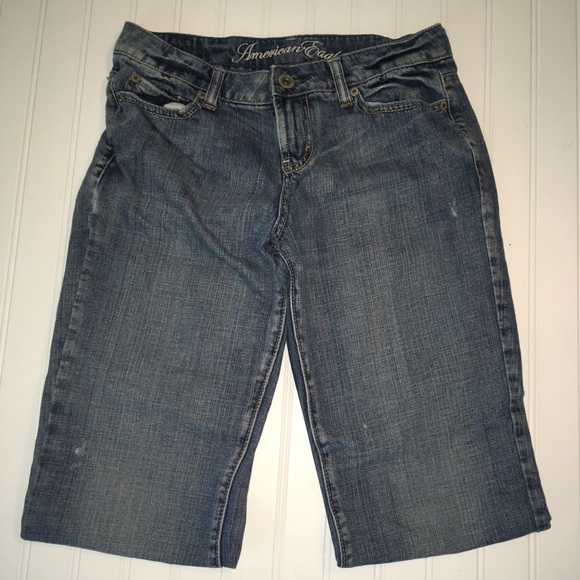 american eagle oiginal 77 misses size 4 blue jeans - Picture 3 of 4